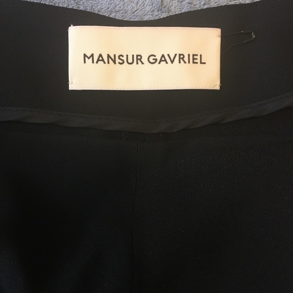 Mansur Gavriel Straight Leg Crepe Pants - Picture 4 of 6